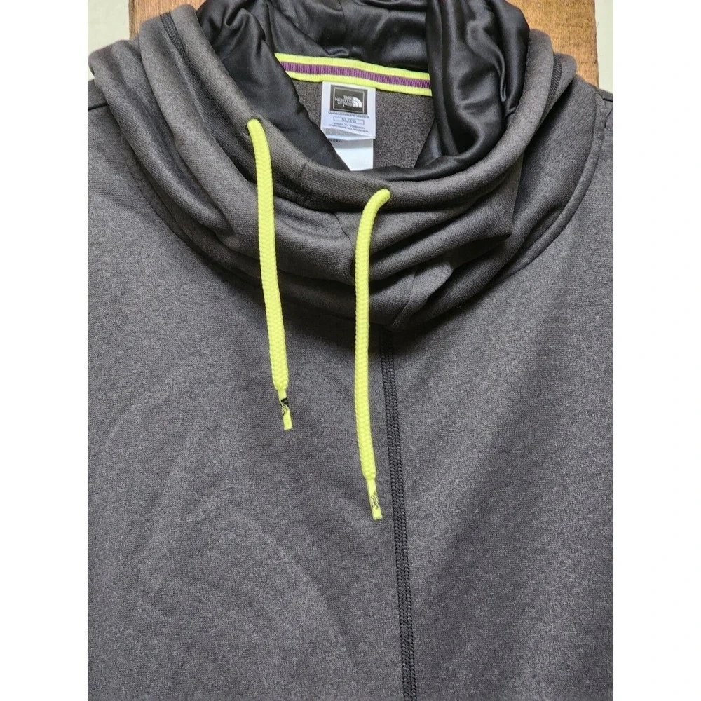 The North Face Womens Gray Pullover Hoodie Size XL Drawstring Neck - Picture 2 of 7